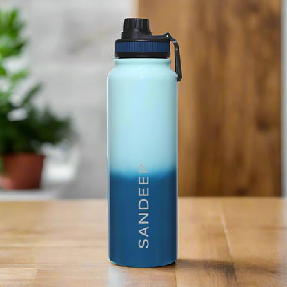Nutcase Personalized Water Bottles 800ml Double Insulated  Bottles with Name - Keeps Water Hot/Cold for Hours