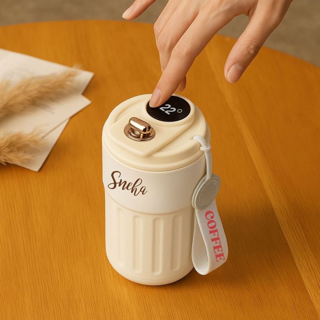 Nutcase Custom Tumbler Thermos with Temperature Display-Made with 304 Stainless Steel-500ml