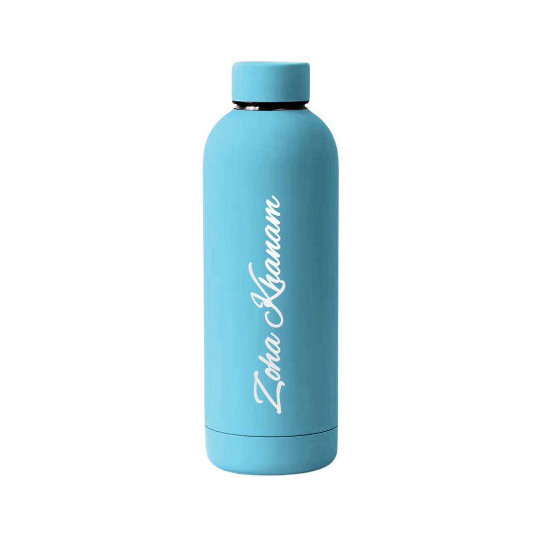 Stainless Steel Water Bottle with Names 500ml Double Insulated Bottles for Office Home Travel- BPA Free, Leakproof