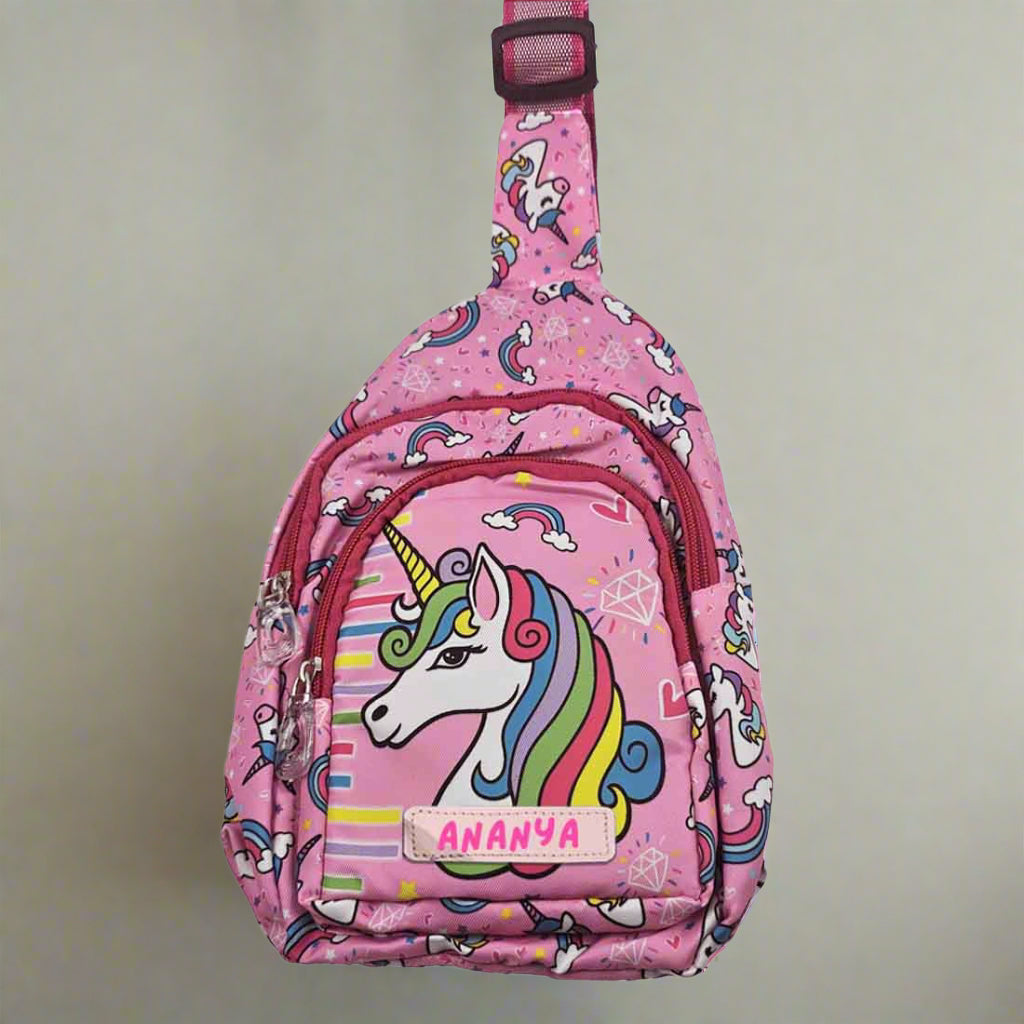 Customized Small Crossbody Bag for Kids' Unicorn-Themed  – Fun, Functional, and Durable