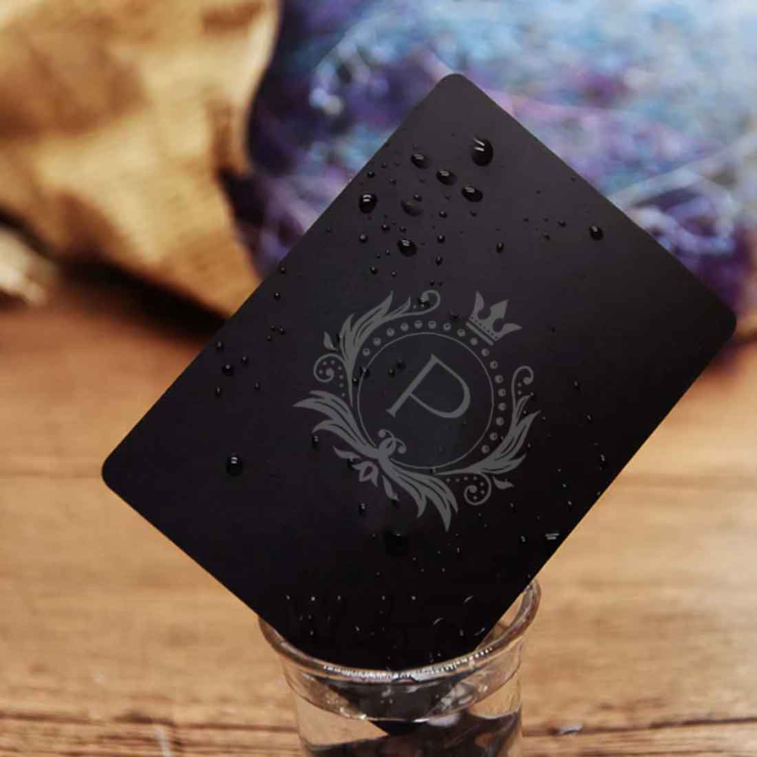 Premium Whiskey Glasses Set Diwali Gift – Personalized Glassware with Playing Cards