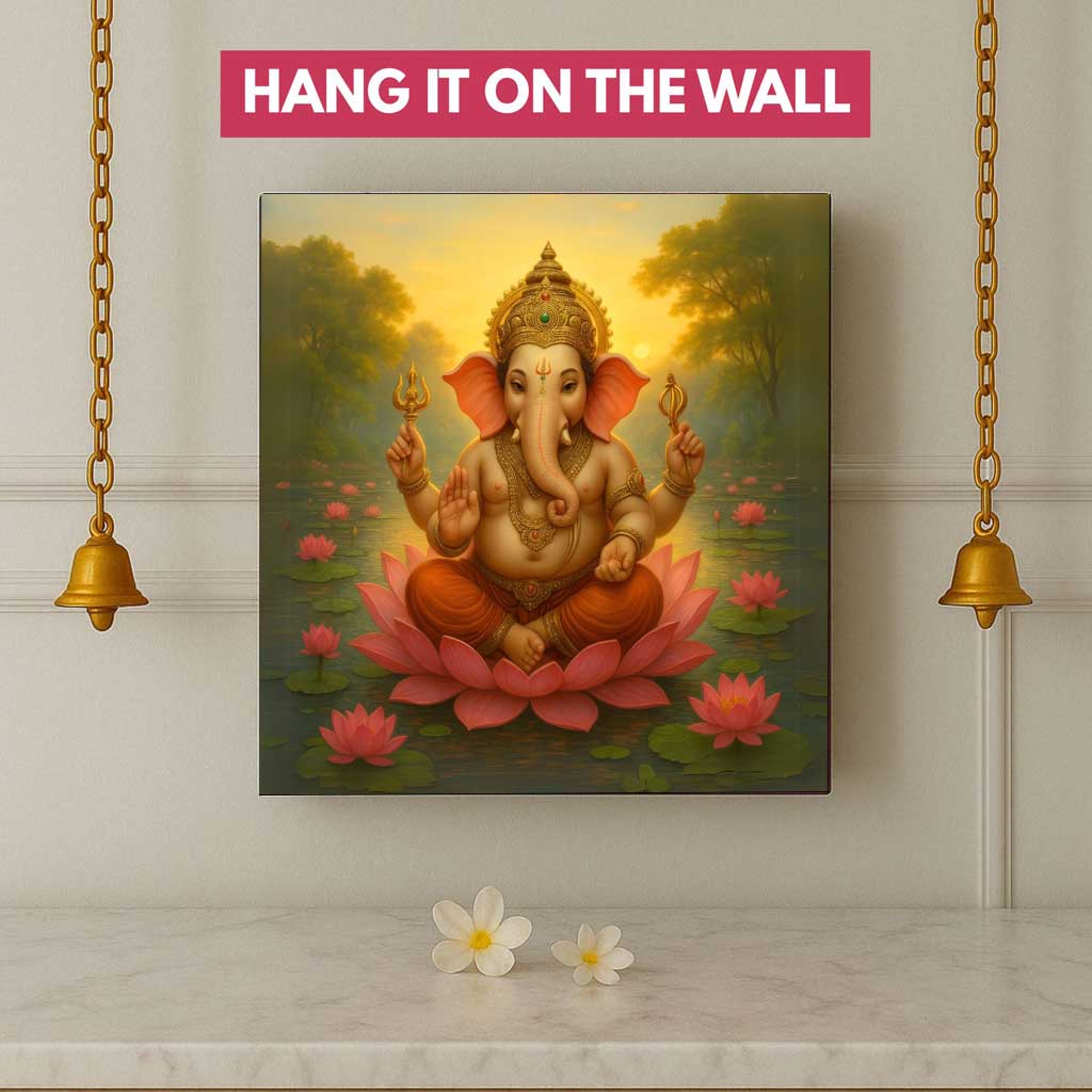 Ganpati LED Light Lamp – Divine Ganesha Night Light for Home Temple, Table or Wall Décor