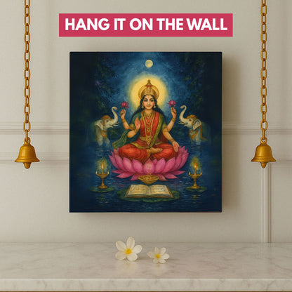 Lakshmi Lamp for Home Temple, Table or Wall Décor Divine Light