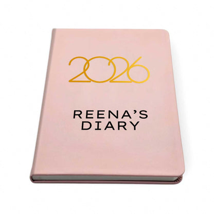 Customized Diary with Name A5 Size with Premium Hard Cover, Calendar & Planner