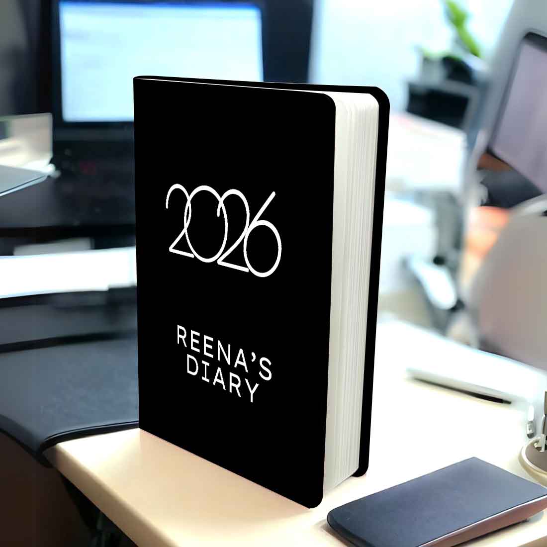 Customized Diary with Name A5 Size with Premium Hard Cover, Calendar & Planner