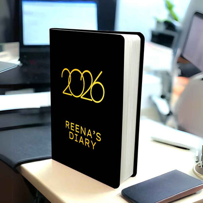 Customized Diary with Name A5 Size with Premium Hard Cover, Calendar & Planner