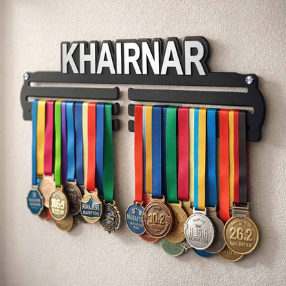 Custom Medal Holder with Name for Wall – Premium Medal Display Hanger