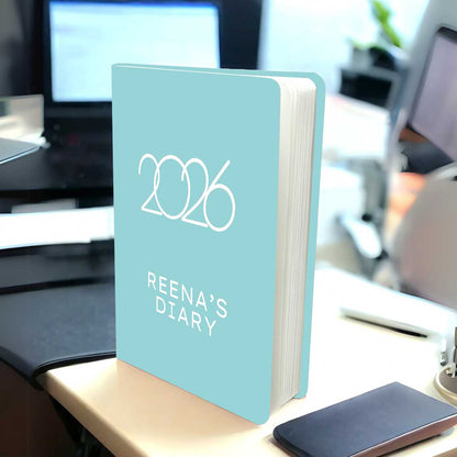 Customized Diary with Name A5 Size with Premium Hard Cover, Calendar & Planner