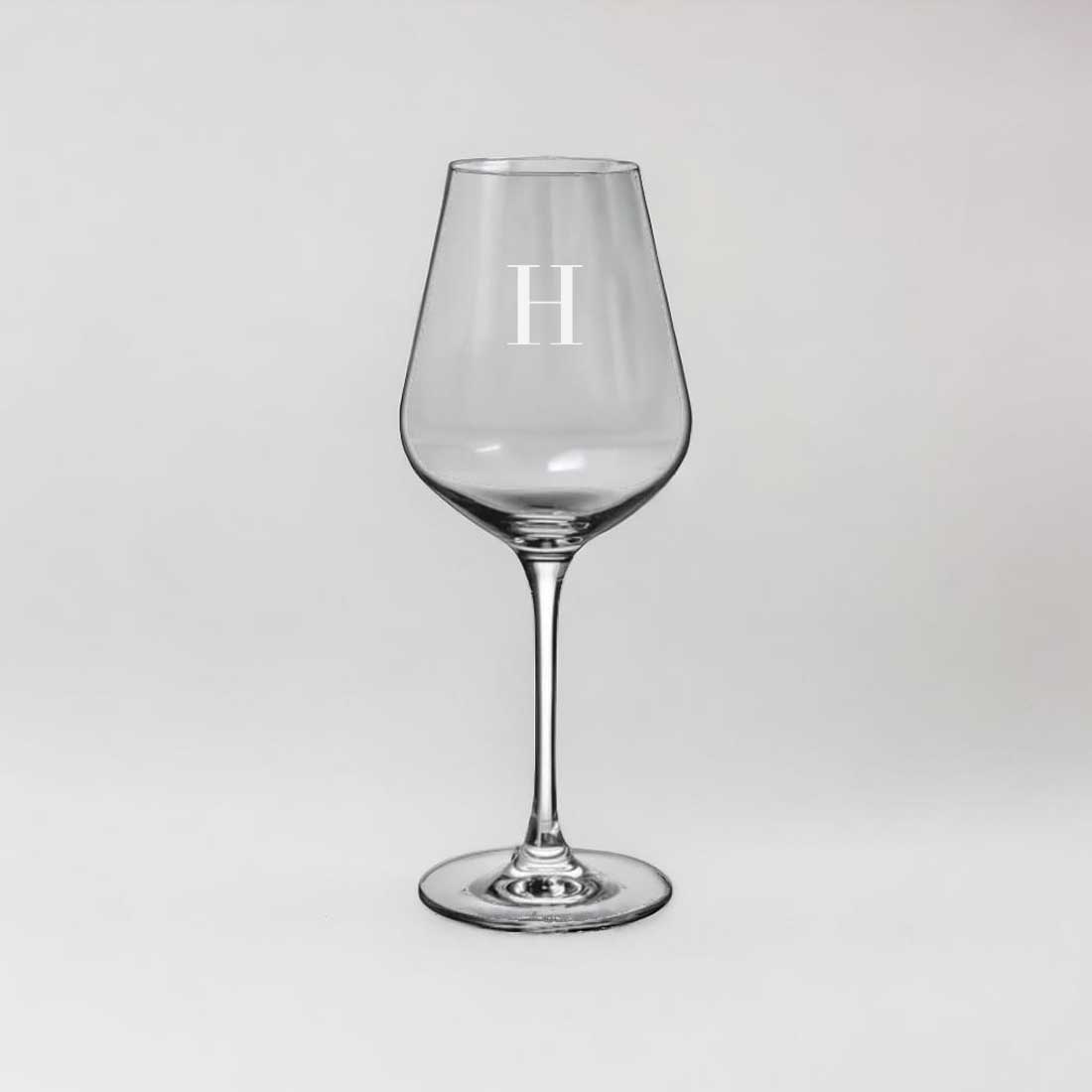 Custom Red Wine Glasses - Premium Wine with Name Engraved - ADD INITIAL