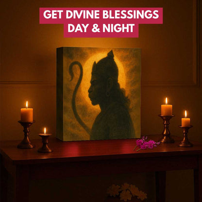 Lord Hanuman Lamp – LED Decorative Light for Home Temple & Gifting