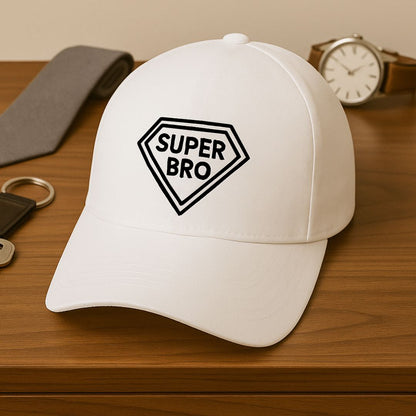 Raksha Bandhan Gift Brother Cap – Minimalist Cotton Cap with Adjustable Metal Strap | Super Bro