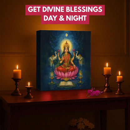 Lakshmi Lamp for Home Temple, Table or Wall Décor Divine Light