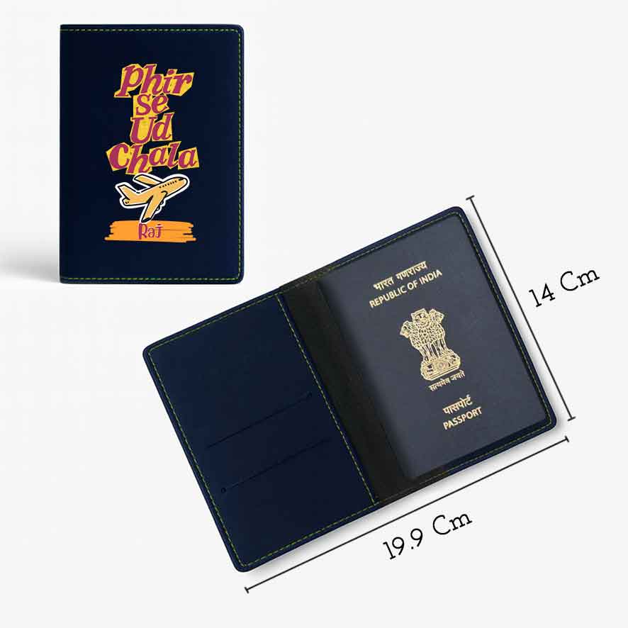 Cool Passport Covers Faux Leather Custom Holders for Passports-Phir Se Ud Chala