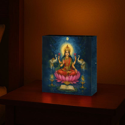 Lakshmi Lamp for Home Temple, Table or Wall Décor Divine Light