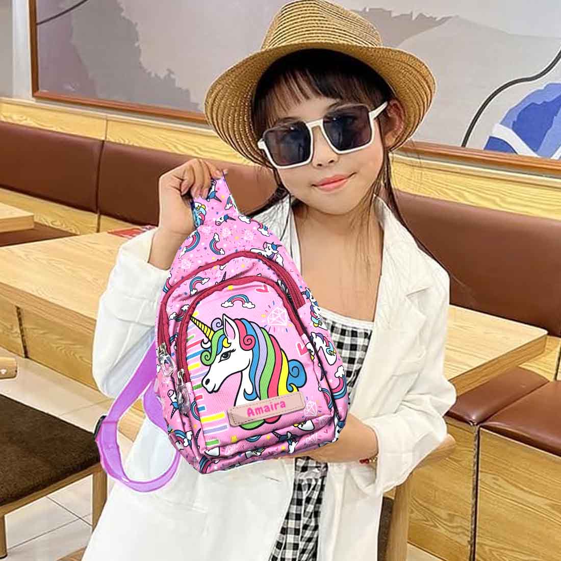 Customized Small Crossbody Bag for Kids' Unicorn-Themed  – Fun, Functional, and Durable