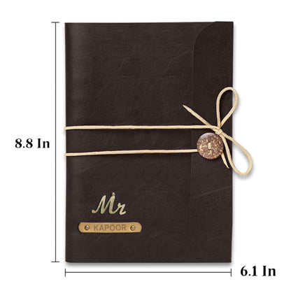 Custom Diary with Pen and Charms - Premium PU Leather Diaries and Pen