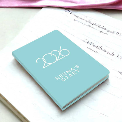 Customized Diary with Name A5 Size with Premium Hard Cover, Calendar & Planner