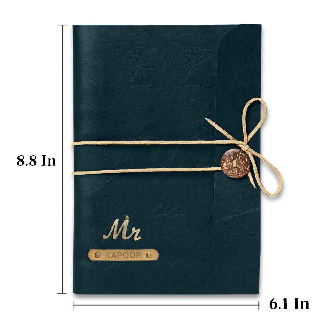 Personalized Diary with Pen and Charms - Premium PU Leather Diaries and Pen