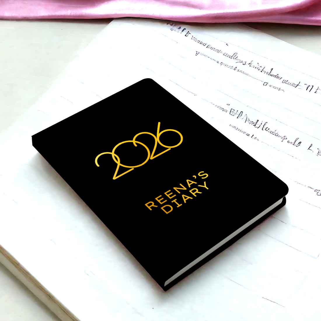 Customized Diary with Name A5 Size with Premium Hard Cover, Calendar & Planner