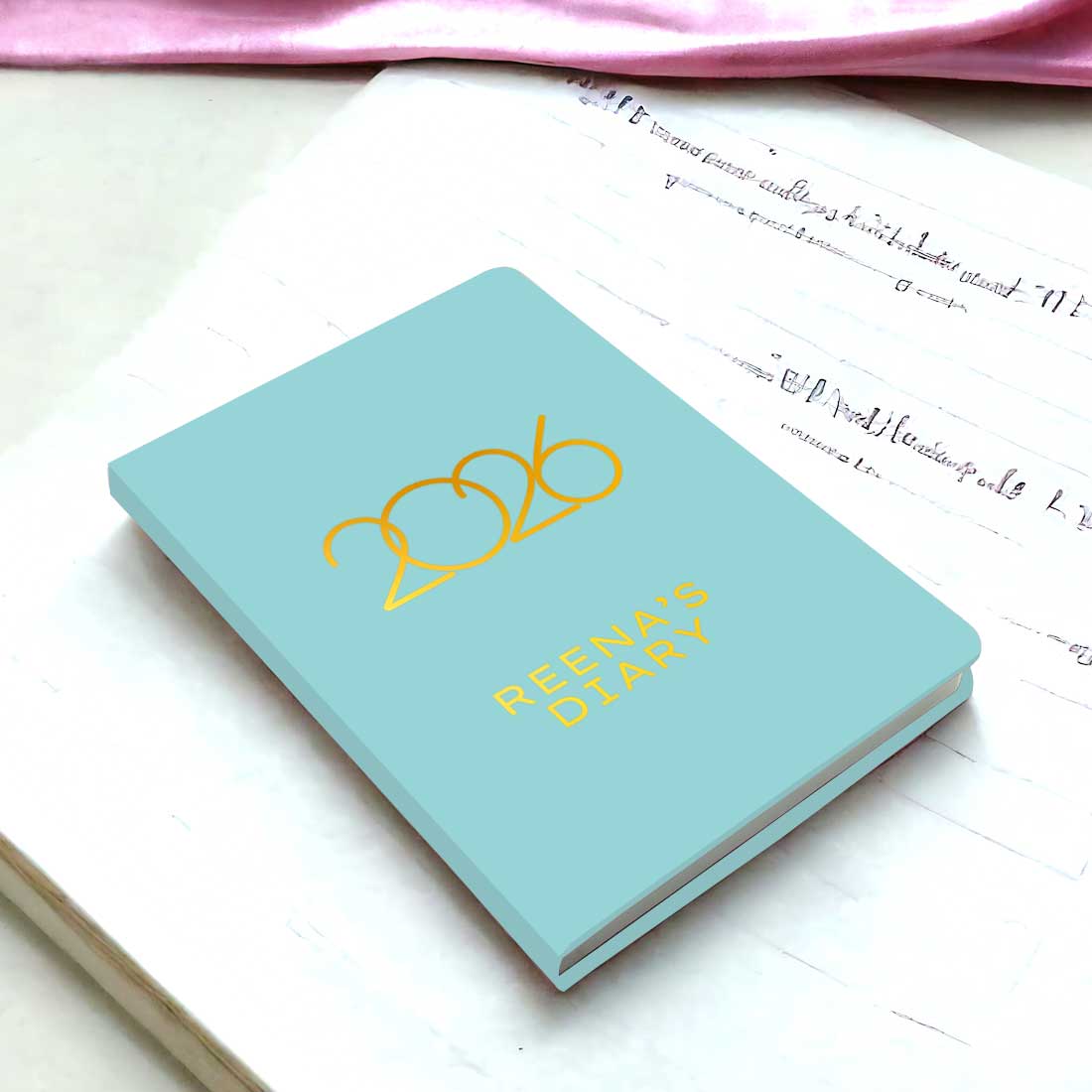 Customized Diary with Name A5 Size with Premium Hard Cover, Calendar & Planner