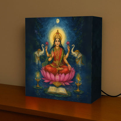 Lakshmi Lamp for Home Temple, Table or Wall Décor Divine Light