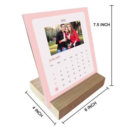 Nutcase Photo Calendar with Wooden Stand-Your Pics on Your Calendar