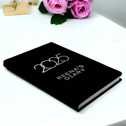 Nutcase Customized Diary with Name A5 Size with Premium Hard Cover, Calendar & Planner