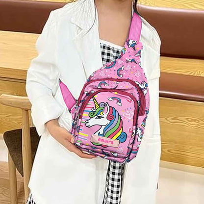 Customized Small Crossbody Bag for Kids' Unicorn-Themed  – Fun, Functional, and Durable