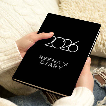 Customized Diary with Name A5 Size with Premium Hard Cover, Calendar & Planner