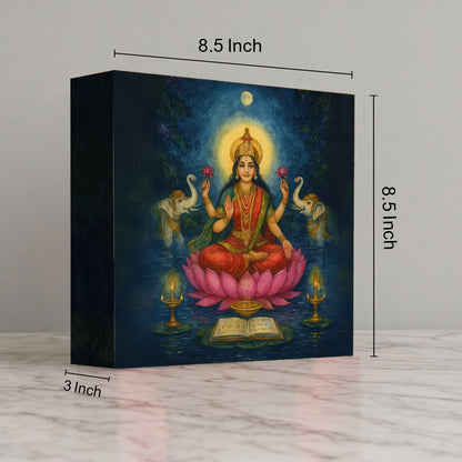 Lakshmi Lamp for Home Temple, Table or Wall Décor Divine Light