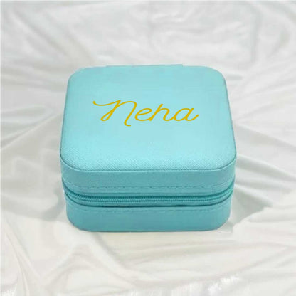 Personalized Jewellery Organiser for Travel jewelry Case for Earrings - Add Name