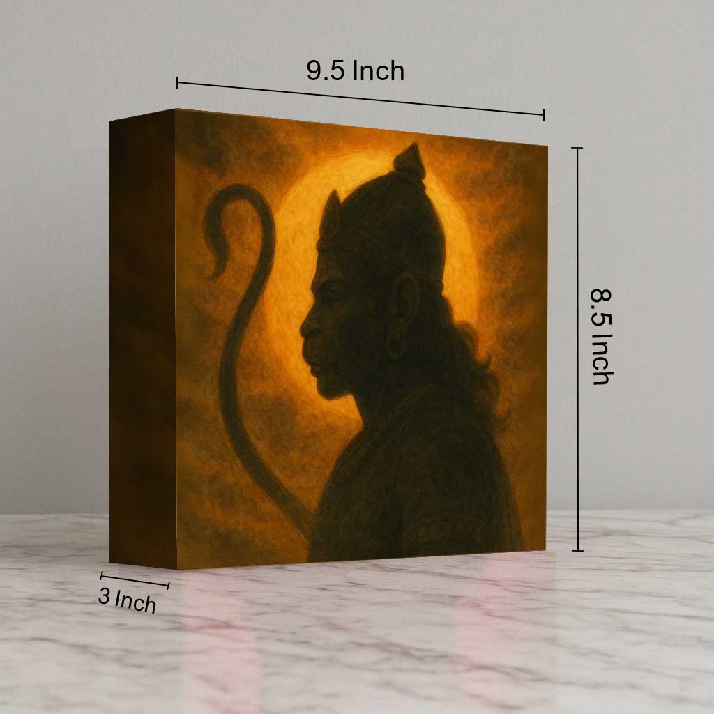 Lord Hanuman Lamp – LED Decorative Light for Home Temple & Gifting