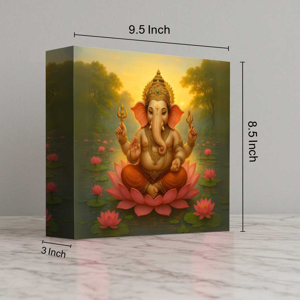 Ganpati LED Light Lamp – Divine Ganesha Night Light for Home Temple, Table or Wall Décor