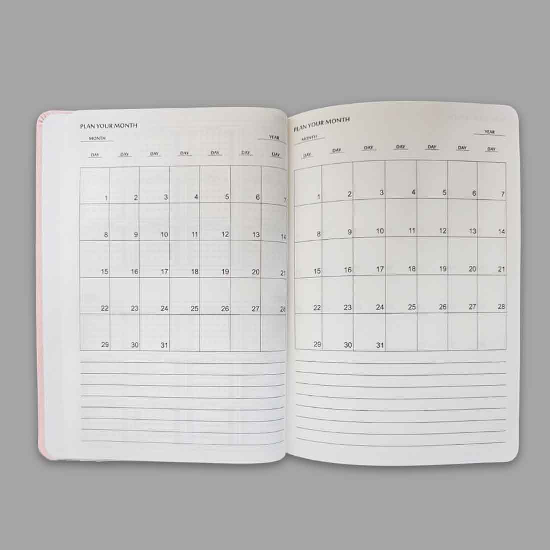 Nutcase Customized Diary with Name A5 Size with Premium Hard Cover, Calendar & Planner