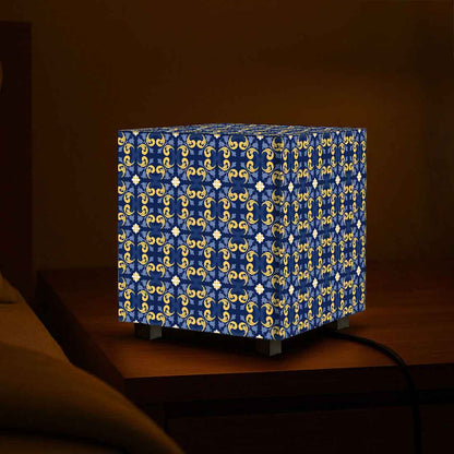 Nutcase Designer Table Lamp for Bedroom – Compact Cube LED Light for Home - Geometric