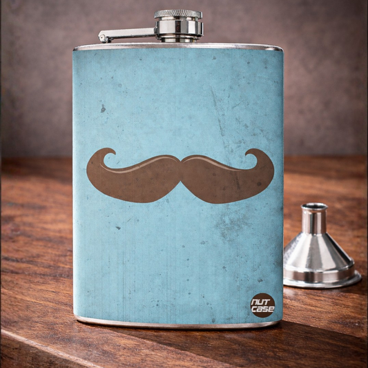 Hip Flask - Mustache