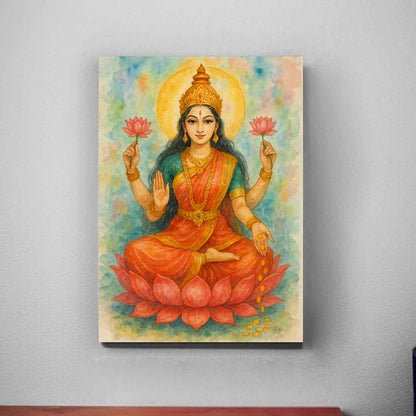 Goddess Laxmi LED Wall Fame - Laxmi Devi Light Photo Frame