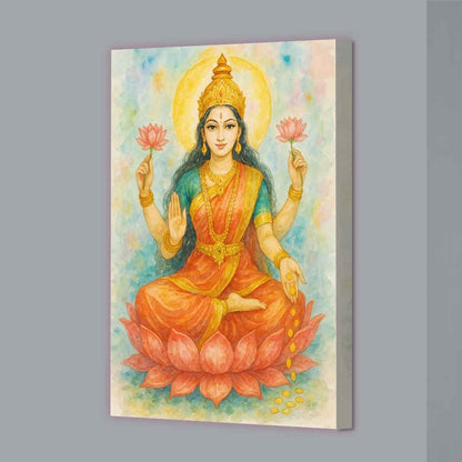 Goddess Laxmi LED Wall Fame - Laxmi Devi Light Photo Frame