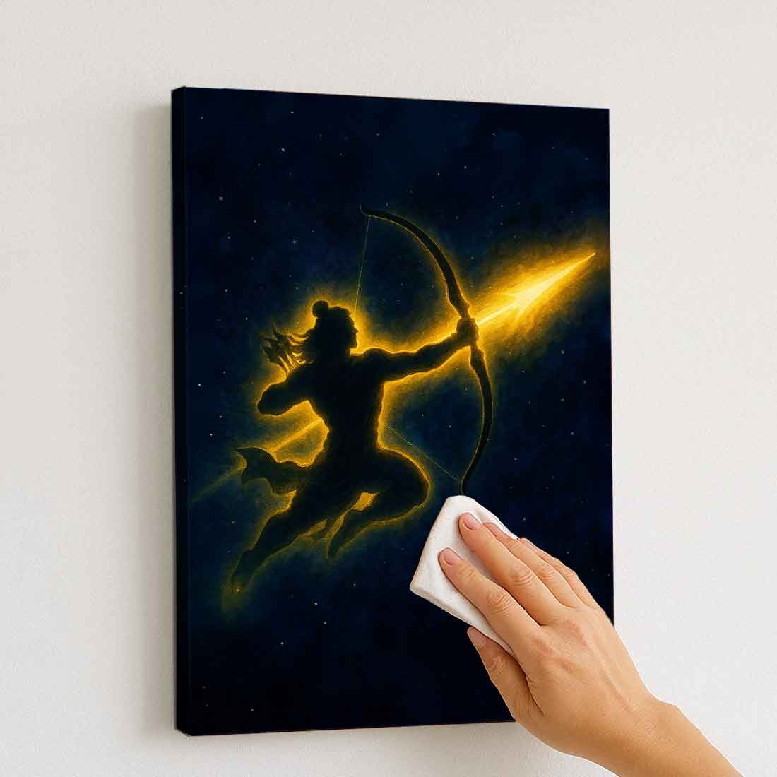 LED Lord Ram Photo Frame for Home Temple & Wall Décor