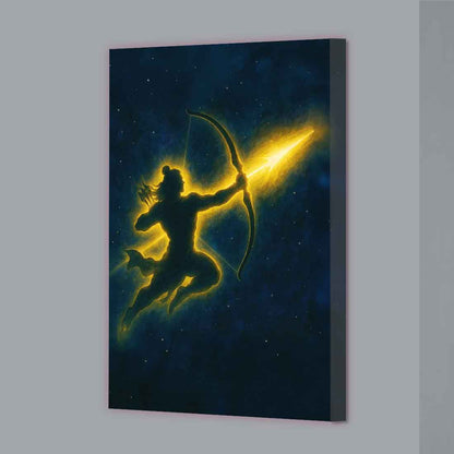 LED Lord Ram Photo Frame for Home Temple & Wall Décor