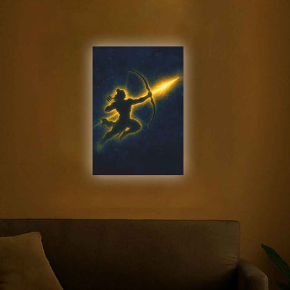 LED Lord Ram Photo Frame for Home Temple & Wall Décor