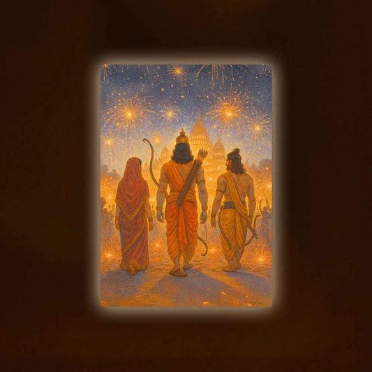 Ram Ji Photo Frame Night Lamp – Perfect for Home Temple & Gifting