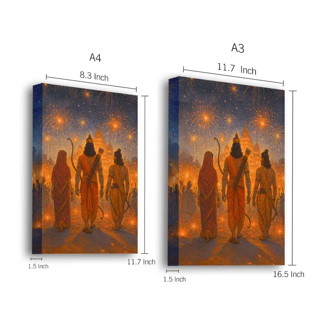 Ram Ji Photo Frame Night Lamp – Perfect for Home Temple & Gifting