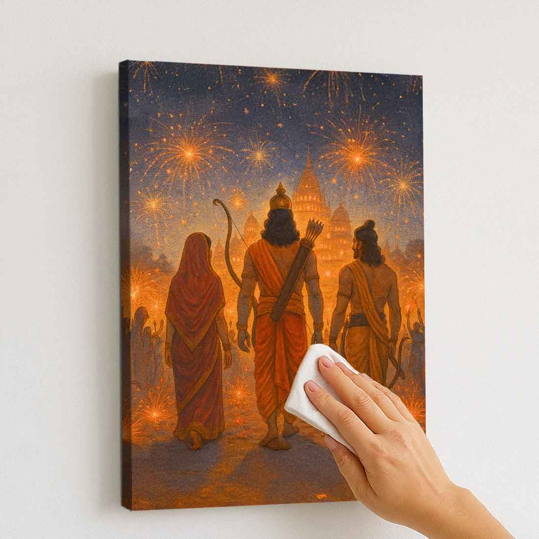 Ram Ji Photo Frame Night Lamp – Perfect for Home Temple & Gifting