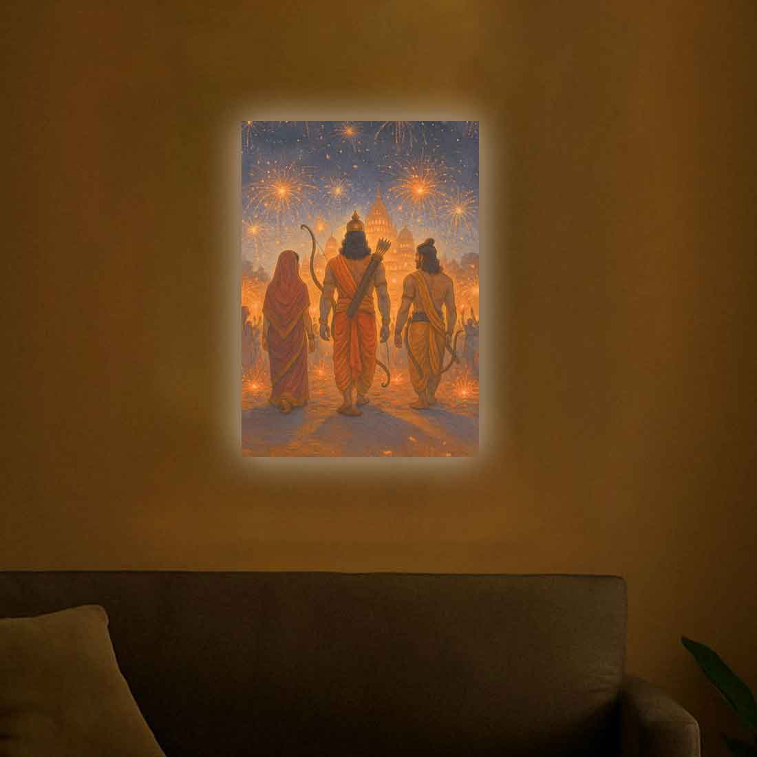 Ram Ji Photo Frame Night Lamp – Perfect for Home Temple & Gifting