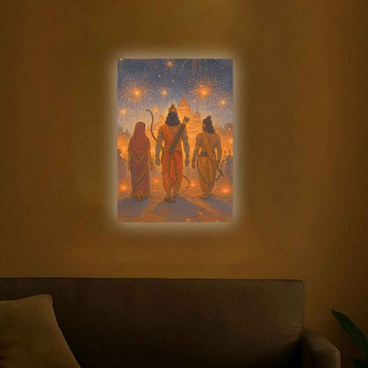 Ram Ji Photo Frame Night Lamp – Perfect for Home Temple & Gifting