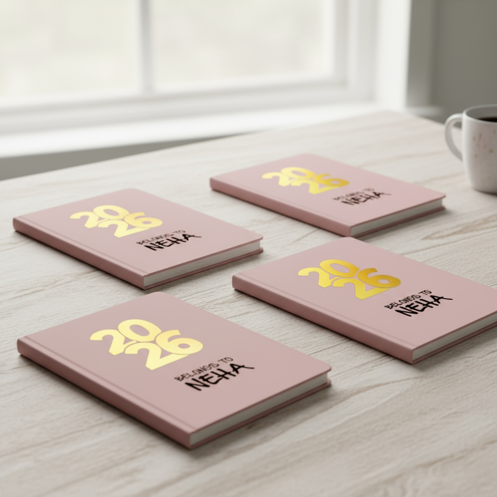 Nutcase Personalized Diary for Women with Premium Hard Cover, Calendar & Planner