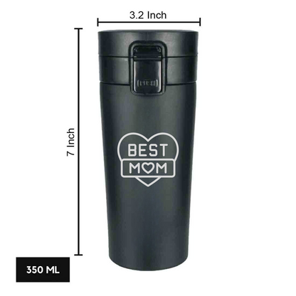 Travel Coffee Mug with Lid - Insulated Tea Coffee Tumbler for Mom Gift Idea - Best Mom