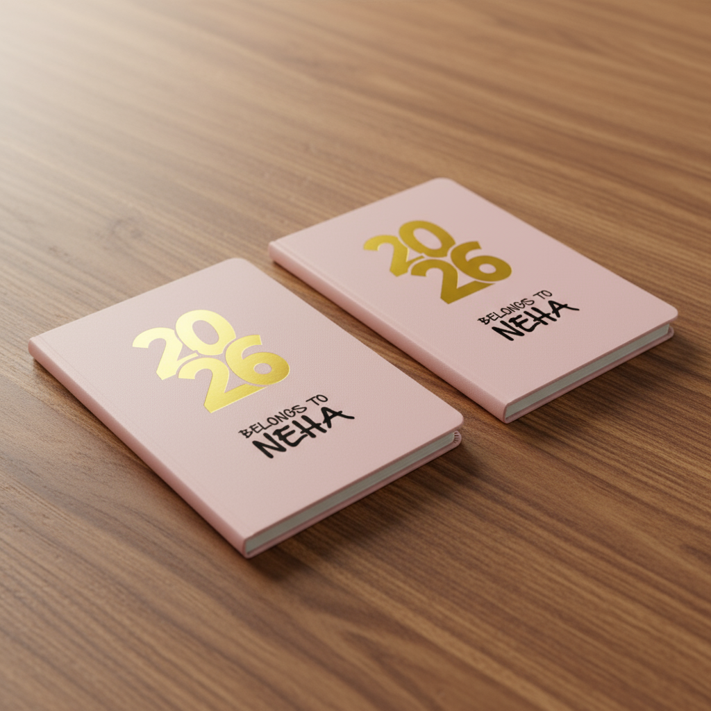 Nutcase Personalized Diary for Women with Premium Hard Cover, Calendar & Planner