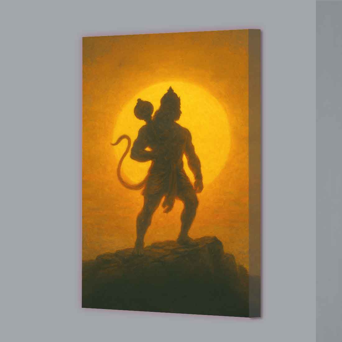 Divine Hanuman Ji Photo Frame LED Wall Décor for Living Room, Office & Mandir